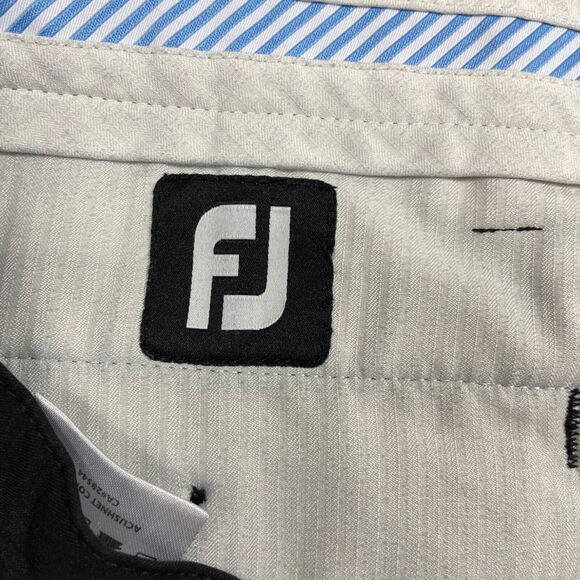 FootJoy Mens 40 x 32 Black Pants Zipper Pockets Nylon Spandex Golf - Picture 3 of 6